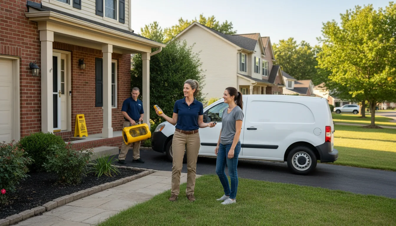 Residential water damage restoration in Star, ID